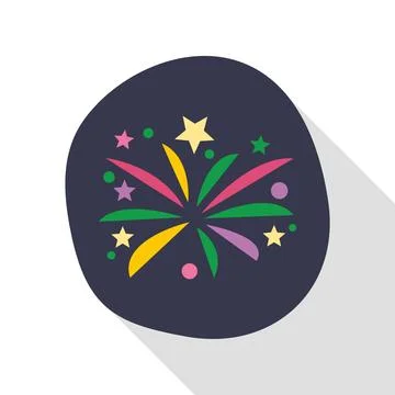 Colorful fireworks exploding, celebrating festivity and celebration 스톡 일러스트