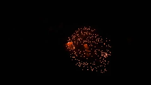 Colorful fireworks exploding during celebration in dark night sky 動画素材 337627827