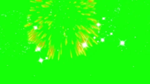 Colorful fireworks exploding on green screen background Video stock 336940741