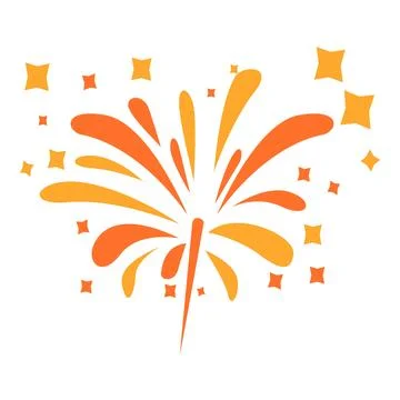 Colorful fireworks exploding, illuminating night sky during celebration Stock Illustration
