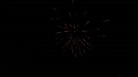Colorful fireworks exploding at night Stock Footage 58088692