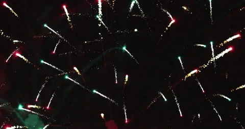 Colorful fireworks exploding in the night sky, Fireworks display, Anniversary Video stock 332068488
