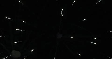 Colorful fireworks exploding in the night sky, Fireworks display, Anniversary Stock Footage 334078716