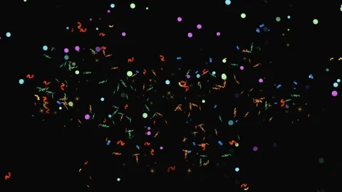 Colorful Fireworks Exploding in Night Sky with Vibrant Trails and Sparkles Video stock 337527289