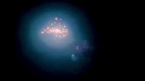Colorful Fireworks Exploding in the Night Sky 動画素材 341723643