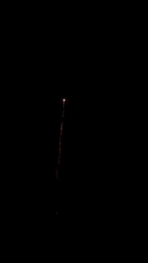 Colorful Fireworks Exploding in Night Sky Stockbeeldmateriaal 347474468