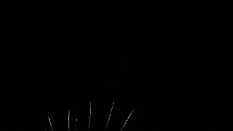 Colorful fireworks exploding with shining in annual festival Stock Footage 163736408