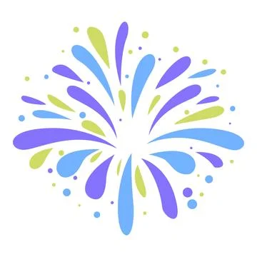 Colorful fireworks exploding in the sky celebrating a festive event 스톡 일러스트