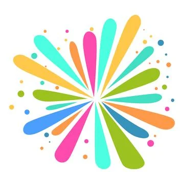 Colorful fireworks exploding in the sky celebrating a festive event 스톡 일러스트