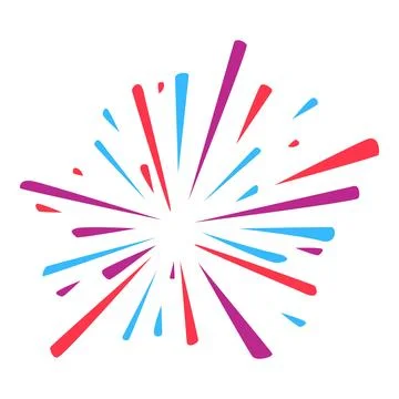 Colorful fireworks exploding in the sky creating a festive atmosphere 스톡 일러스트