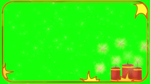 Colorful fireworks explosion on green screen. Festive pyrotechnics for holiday Stock Footage 340714384