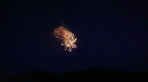 Colorful Fireworks Stock Footage 51879191