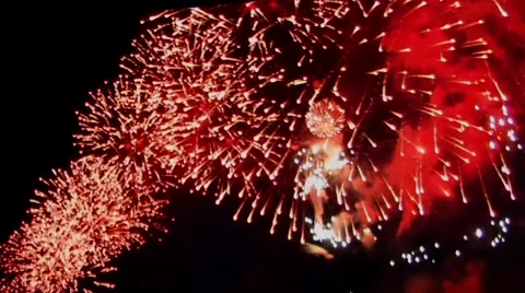 Colorful fireworks Vídeos de archivo 52596669