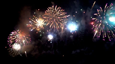 Colorful fireworks. Stock Footage 109395598