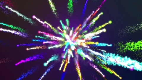 Colorful Fireworks Stock Footage 217837236
