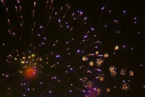 Colorful fireworks light background texture Stock Photos