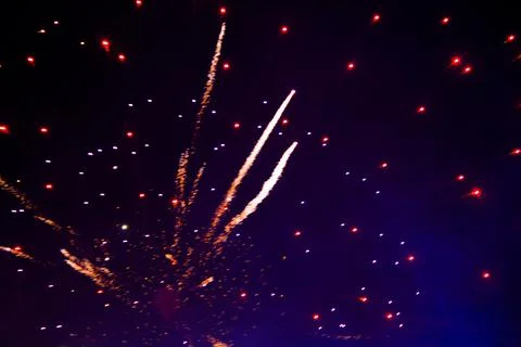 Colorful fireworks light background texture Stock Photos