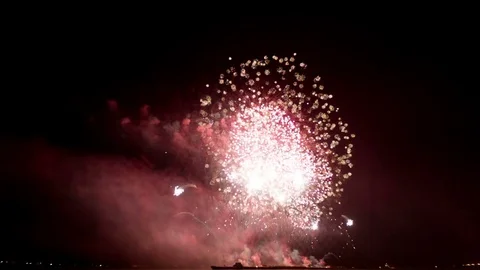 Colorful Fireworks Loop Stock Footage 70339103