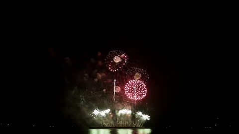 Colorful Fireworks Loop Stock Footage 70339417