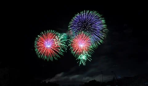 Colorful fireworks Stock-Fotos