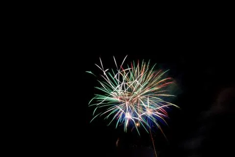 Colorful fireworks Stock Photos