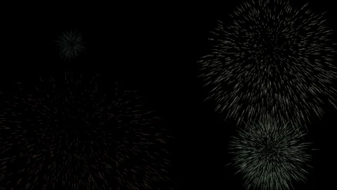Colorful Fireworks Seamless Loop Motion Background Stock Footage 100071787