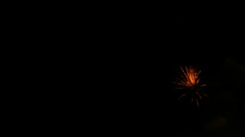 Colorful fireworks in the sky Stock Footage 33785583