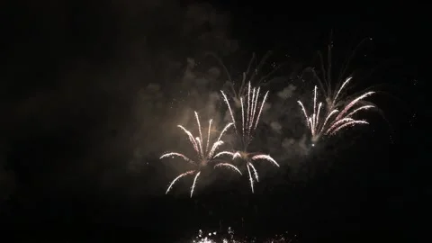 Colorful fireworks on the sky Video stock 234552465