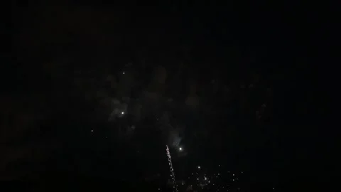 Colorful fireworks on the sky Video stock 234552876