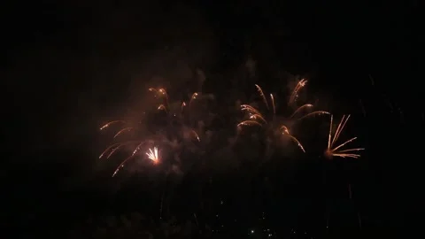 Colorful fireworks on the sky Video stock 234553029
