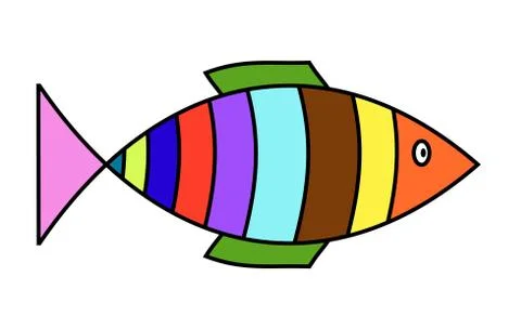 Colorful fish Stock Illustration
