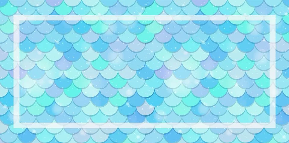 Colorful Fish Scale Pattern Background Illustrazione stock