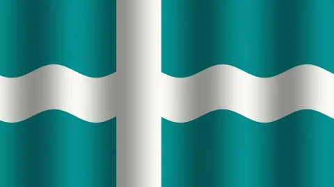Colorful flag design with a simple pattern and bold colors Stock Footage 338288527