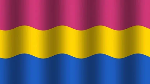 Colorful flag waves in soft motion against a smooth Stock Footage 338126781