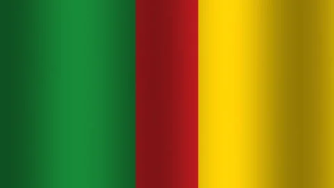 Colorful flag waving in the wind showcasing vibrant design Stock Footage 338033836