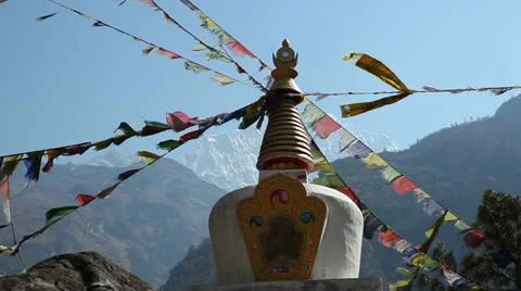 Colorful flags Stock Footage 24673579