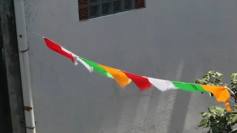 Colorful flags Stock Footage 247902243