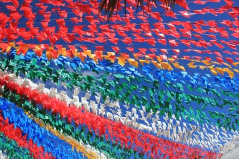 Colorful flags Foto stock