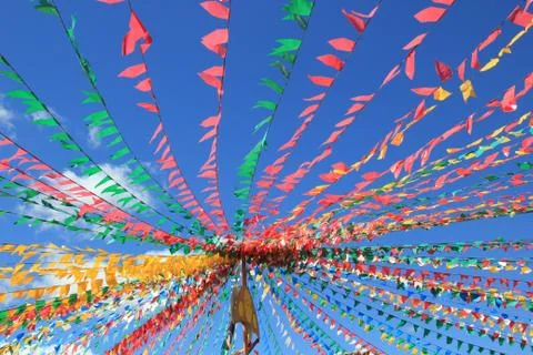 Colorful flags Foto stock
