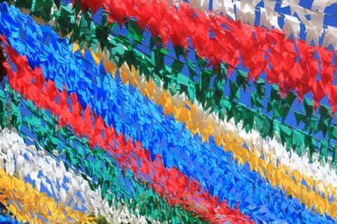 Colorful flags Foto stock