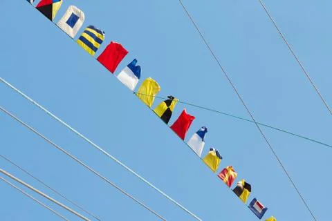 Colorful Flags set Stock Photos