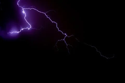 Colorful flashes at night Stock Photos