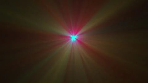 Colorful flashing light effect in the middle of the frame 스톡 동영상 313005990