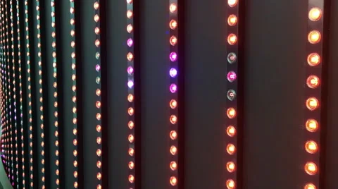 Colorful flashing lights Stock Footage