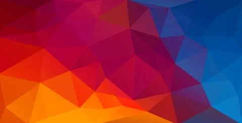 Colorful flat background with gradient triangle shapes Stock Illustration