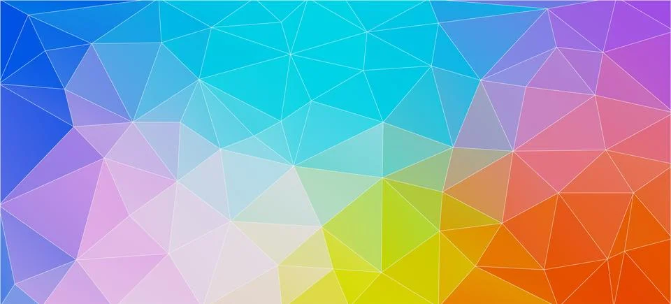 Colorful flat background with triangles. Creative concept layout template for Stock Illustration