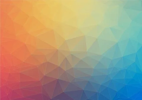 Colorful flat background with triangles Stock Illustration