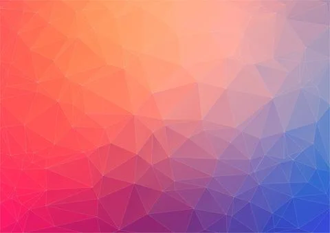 Colorful flat background with triangles Stock Illustration