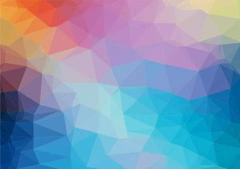 Colorful flat background with triangles shapes Stock Illustration