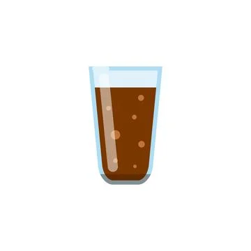 Colorful flat cola lemonade icon. Stock Illustration